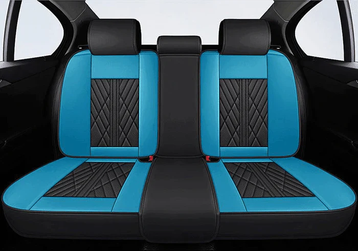 Black & Blue Car Seat Covers - Image 7