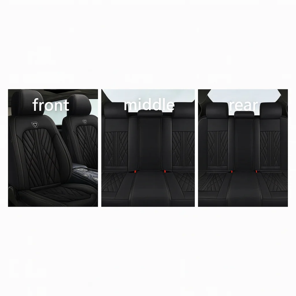Black & Red Car Seat Covers - Image 6
