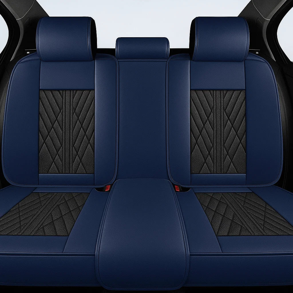 Black & Navy Car Seat Covers - Image 6